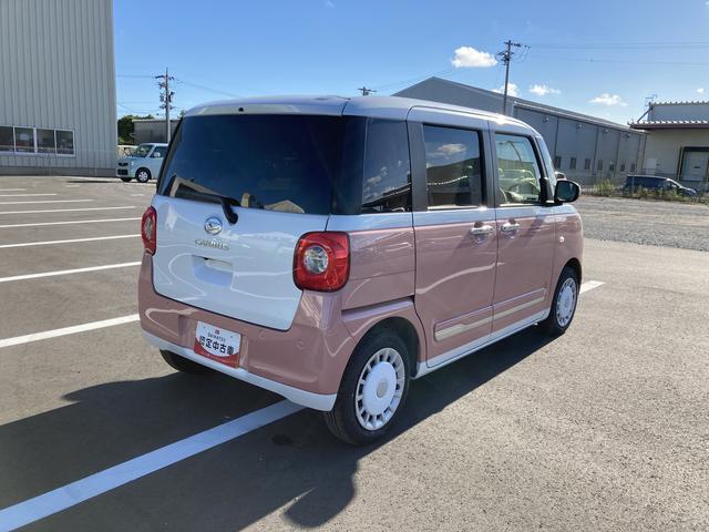 ムーヴキャンバスストライプスＧ１４インチフルホイールキャップ　ＬＥＤヘッドランプ　ＬＥＤフォグランプ　ホっとカップホルダー　両側パワースライドドア　キーフリーシステム　プッシュボタンスタート　ＵＶカットガラス（静岡県）の中古車