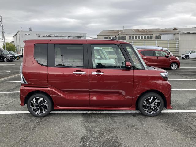 タントカスタムＸ１４インチアルミホイール　大型エアロバンパー　フルＬＥＤヘッドランプ　オート格納式カラードドアミラー　両側パワースライドドア　キーフリーシステム　プッシュボタンスタート（静岡県）の中古車