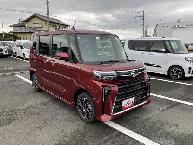 タントカスタムＸ１４インチアルミホイール　大型エアロバンパー　フルＬＥＤヘッドランプ　オート格納式カラードドアミラー　両側パワースライドドア　キーフリーシステム　プッシュボタンスタート（静岡県）の中古車