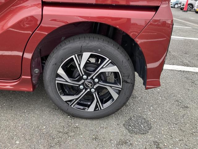 タントカスタムＸ１４インチアルミホイール　大型エアロバンパー　フルＬＥＤヘッドランプ　オート格納式カラードドアミラー　両側パワースライドドア　キーフリーシステム　プッシュボタンスタート（静岡県）の中古車