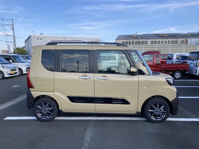 タントファンクロス　ナビ付ナビ付　１４インチアルミホイール　大型エアロバンパー　フルＬＥＤヘッドランプ　オート格納式カラードドアミラー　両側パワースライドドア　キーフリーシステム　プッシュボタンスタート（静岡県）の中古車