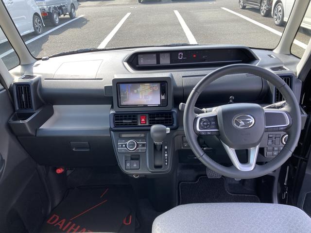 タントXターボ ナビ付ナビ 14インチフルホイールキャップ フルLEDヘッドランプ オート格納式カラードドアミラー 左側パワースライドドア TFTカラーマルチインフォメーションディスプレイ フルファブリックシート(静岡県)の中古車