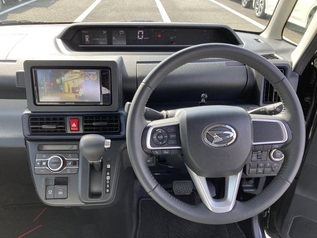 タントXターボ ナビ付ナビ 14インチフルホイールキャップ フルLEDヘッドランプ オート格納式カラードドアミラー 左側パワースライドドア TFTカラーマルチインフォメーションディスプレイ フルファブリックシート(静岡県)の中古車