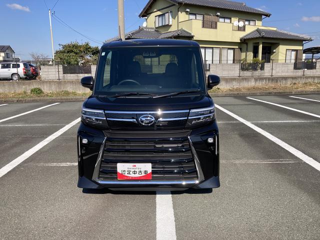 タントカスタムＸ　ナビ付ナビ　１４インチアルミホイール　大型エアロバンパー　フルＬＥＤヘッドランプ　オート格納式カラードドアミラー　両側パワースライドドア　キーフリーシステム　プッシュボタンスタート（静岡県）の中古車