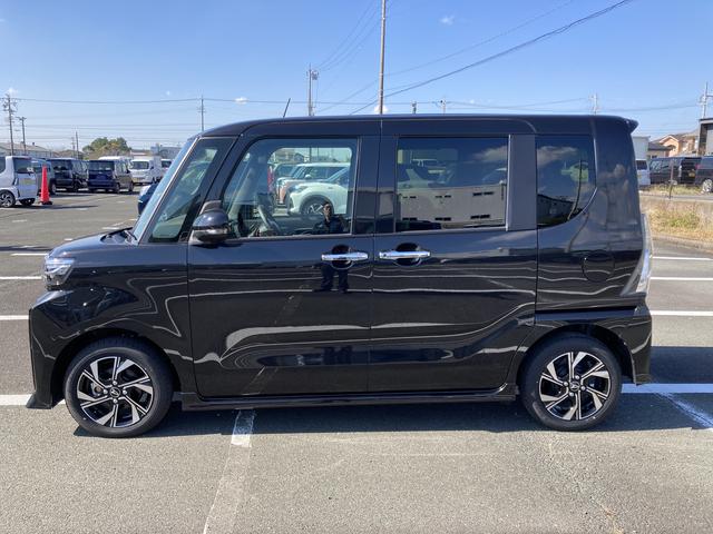 タントカスタムＸ　ナビ付ナビ　１４インチアルミホイール　大型エアロバンパー　フルＬＥＤヘッドランプ　オート格納式カラードドアミラー　両側パワースライドドア　キーフリーシステム　プッシュボタンスタート（静岡県）の中古車