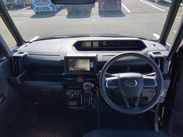 タントカスタムＸ　ナビ付ナビ　１４インチアルミホイール　大型エアロバンパー　フルＬＥＤヘッドランプ　オート格納式カラードドアミラー　両側パワースライドドア　キーフリーシステム　プッシュボタンスタート（静岡県）の中古車