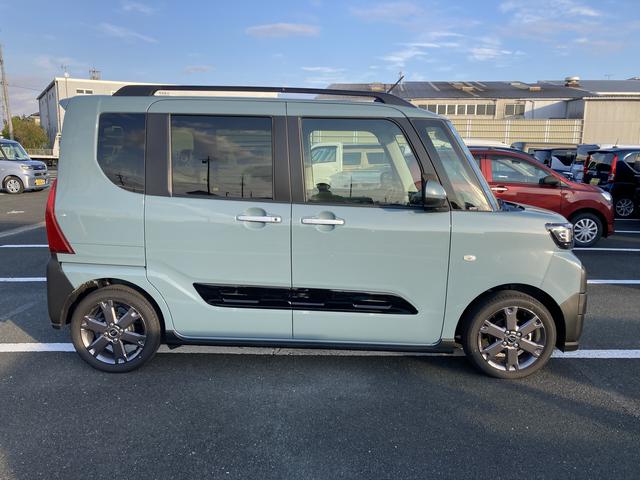 タントファンクロスターボ ナビ付ナビ 15インチアルミホイール 大型エアロバンパー フルLEDヘッドランプ オート格納式カラードドアミラー 革巻ステアリングホイール 両側パワースライドドア(静岡県)の中古車