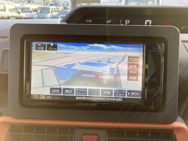 タントファンクロスターボ ナビ付ナビ 15インチアルミホイール 大型エアロバンパー フルLEDヘッドランプ オート格納式カラードドアミラー 革巻ステアリングホイール 両側パワースライドドア(静岡県)の中古車