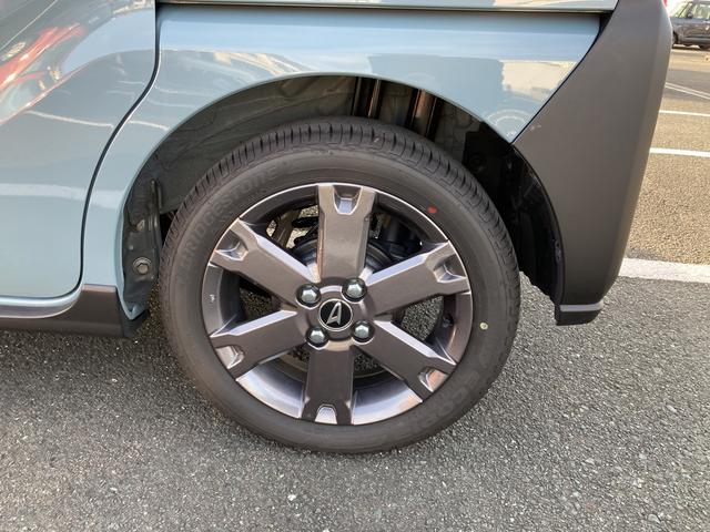 タントファンクロスターボ ナビ付ナビ 15インチアルミホイール 大型エアロバンパー フルLEDヘッドランプ オート格納式カラードドアミラー 革巻ステアリングホイール 両側パワースライドドア(静岡県)の中古車