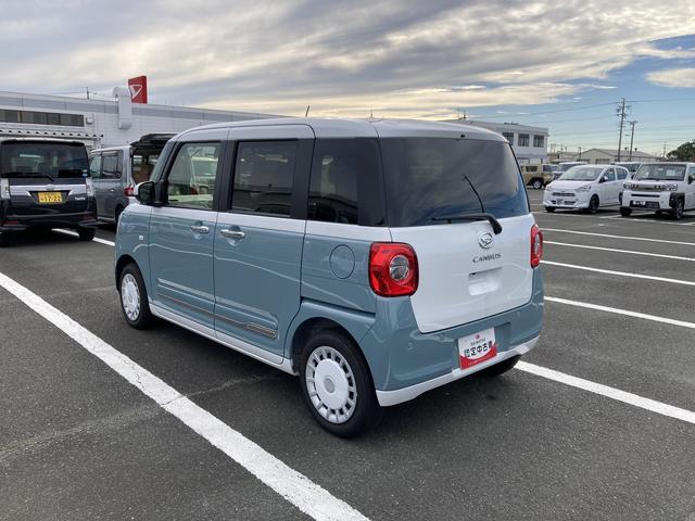 ムーヴキャンバスストライプスG ナビ付ナビ 14インチフルホイールキャップ LEDヘッドランプ LEDフォグランプ ホっとカップホルダー 両側パワースライドドア キーフリーシステム プッシュボタンスタート UVカットガラス(静岡県)の中古車