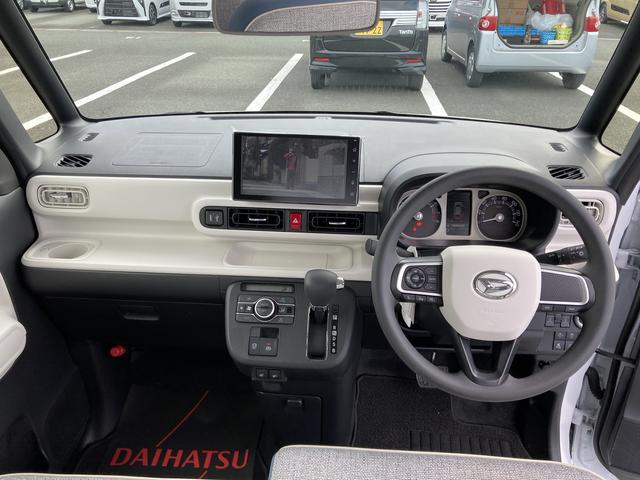 ムーヴキャンバスストライプスG ナビ付ナビ 14インチフルホイールキャップ LEDヘッドランプ LEDフォグランプ ホっとカップホルダー 両側パワースライドドア キーフリーシステム プッシュボタンスタート UVカットガラス(静岡県)の中古車