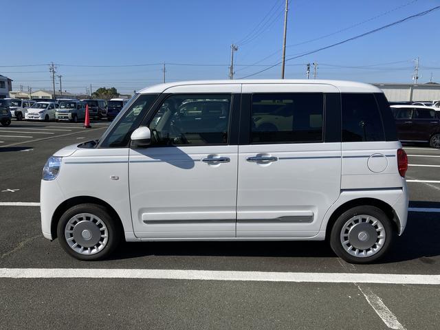 ムーヴキャンバスセオリーＧ　ナビ付ナビ　１４インチフルホイールキャップ　ＬＥＤヘッドランプ　ＬＥＤフォグランプ　ホっとカップホルダー　両側パワースライドドア　キーフリーシステム　プッシュボタンスタート　ＵＶカットガラス（静岡県）の中古車