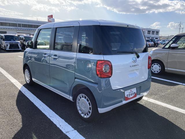 ムーヴキャンバスストライプスＸ　ナビ付ナビ付　１４インチフルホイールキャップ　キーフリーシステム　プッシュボタンスタート　ＵＶカットガラス　両側パワースライドドア　ハロゲンヘッドライト　ラゲージアンダーボックス（静岡県）の中古車