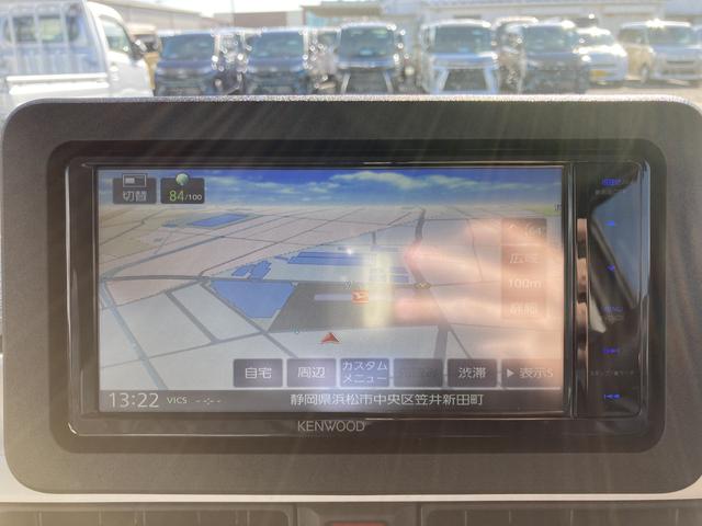 ムーヴキャンバスストライプスＸ　ナビ付ナビ付　１４インチフルホイールキャップ　キーフリーシステム　プッシュボタンスタート　ＵＶカットガラス　両側パワースライドドア　ハロゲンヘッドライト　ラゲージアンダーボックス（静岡県）の中古車