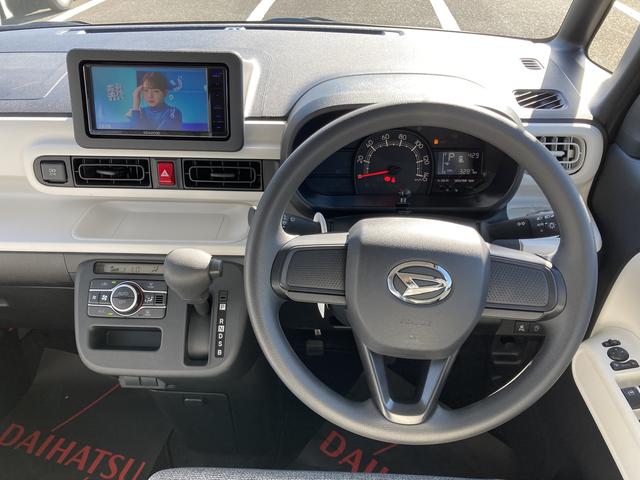 ムーヴキャンバスストライプスＸ　ナビ付ナビ付　１４インチフルホイールキャップ　キーフリーシステム　プッシュボタンスタート　ＵＶカットガラス　両側パワースライドドア　ハロゲンヘッドライト　ラゲージアンダーボックス（静岡県）の中古車