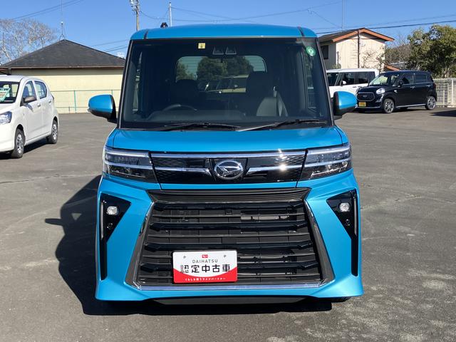 タントカスタムＲＳ１５インチアルミホイール　大型エアロバンパー　フルＬＥＤヘッドランプ　オート格納式カラードドアミラー　本革巻ステアリングホイール（静岡県）の中古車