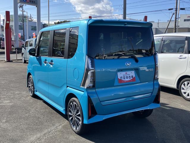 タントカスタムＲＳ１５インチアルミホイール　大型エアロバンパー　フルＬＥＤヘッドランプ　オート格納式カラードドアミラー　本革巻ステアリングホイール（静岡県）の中古車