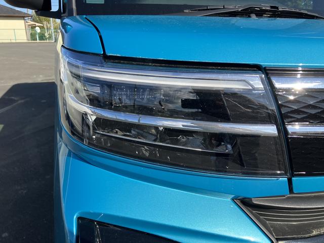 タントカスタムＲＳ１５インチアルミホイール　大型エアロバンパー　フルＬＥＤヘッドランプ　オート格納式カラードドアミラー　本革巻ステアリングホイール（静岡県）の中古車