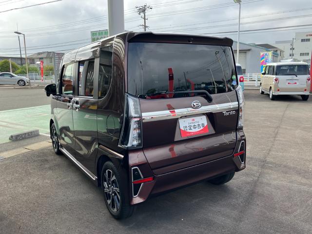 タントカスタムＸセレクション１４インチアルミホイール　大型エアロバンパー　フルＬＥＤヘッドランプ　オート格納式カラードドアミラー　両側パワースライドドア　キーフリーシステム　プッシュボタンスタート（静岡県）の中古車