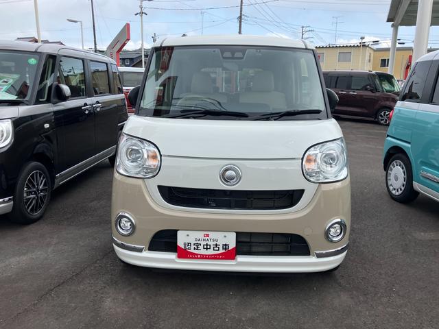 ムーヴキャンバスＧメイクアップＶＳ　ＳＡIII１４インチフルホイールキャップ　ＬＥＤヘッドランプ　キーフリーシステム　両側パワースライドドア　オートエアコン（プッシュ式）　オートライト　置きラクボックス（静岡県）の中古車