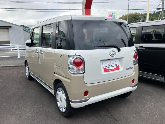 ムーヴキャンバスＧメイクアップＶＳ　ＳＡIII１４インチフルホイールキャップ　ＬＥＤヘッドランプ　キーフリーシステム　両側パワースライドドア　オートエアコン（プッシュ式）　オートライト　置きラクボックス（静岡県）の中古車