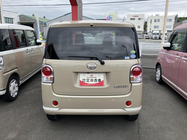 ムーヴキャンバスＧホワイトアクセントＶＳ　ＳＡIII１４インチフルホイールキャップ　ＬＥＤヘッドランプ　キーフリーシステム　両側パワースライドドア　オートエアコン（プッシュ式）　オートライト　置きラクボックス（静岡県）の中古車