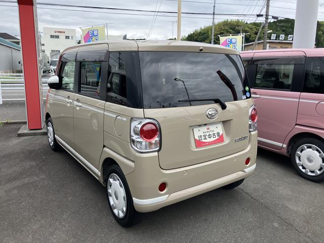 ムーヴキャンバスＧホワイトアクセントＶＳ　ＳＡIII１４インチフルホイールキャップ　ＬＥＤヘッドランプ　キーフリーシステム　両側パワースライドドア　オートエアコン（プッシュ式）　オートライト　置きラクボックス（静岡県）の中古車