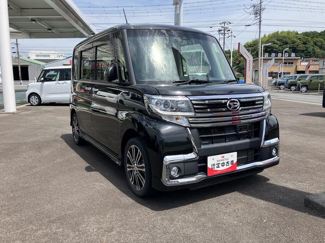 タントカスタムＲＳ　トップエディションＳＡII１５インチアルミホイール　大型エアロバンパー　ＬＥＤヘッドランプ　オート格納式カラードドアミラー　本革巻ステアリングホイール　両側パワースライドドア（静岡県）の中古車