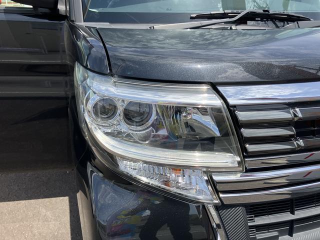 タントカスタムＲＳ　トップエディションＳＡII１５インチアルミホイール　大型エアロバンパー　ＬＥＤヘッドランプ　オート格納式カラードドアミラー　本革巻ステアリングホイール　両側パワースライドドア（静岡県）の中古車