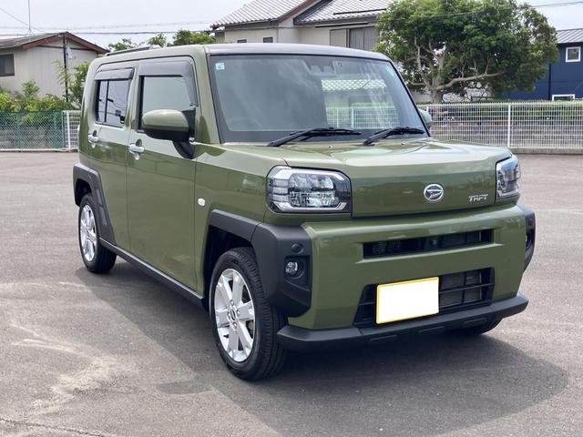 タフトＧ１５インチアルミホイール　オートレベリング機能付フルＬＥＤヘッドランプ　ＬＥＤフォグランプ　本革巻ステアリングホイール　本革巻インパネセンターシフト　ＴＦＴカラーマルチインフォメーションディスプレイ（静岡県）の中古車