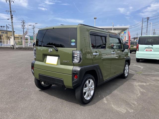 タフトＧ１５インチアルミホイール　オートレベリング機能付フルＬＥＤヘッドランプ　ＬＥＤフォグランプ　本革巻ステアリングホイール　本革巻インパネセンターシフト　ＴＦＴカラーマルチインフォメーションディスプレイ（静岡県）の中古車