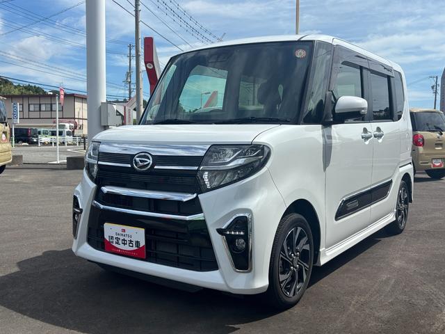 タントカスタムＸスタイルセレクション１４インチアルミホイール　大型エアロバンパー　フルＬＥＤヘッドランプ　オート格納式カラードドアミラー　両側パワースライドドア　ＴＦＴカラーマルチインフォメーションディスプレイ（静岡県）の中古車