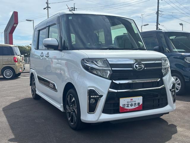 タントカスタムＸスタイルセレクション１４インチアルミホイール　大型エアロバンパー　フルＬＥＤヘッドランプ　オート格納式カラードドアミラー　両側パワースライドドア　ＴＦＴカラーマルチインフォメーションディスプレイ（静岡県）の中古車