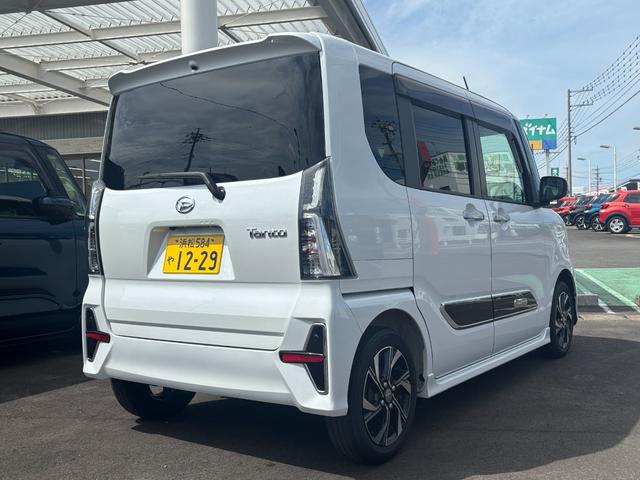 タントカスタムＸスタイルセレクション１４インチアルミホイール　大型エアロバンパー　フルＬＥＤヘッドランプ　オート格納式カラードドアミラー　両側パワースライドドア　ＴＦＴカラーマルチインフォメーションディスプレイ（静岡県）の中古車