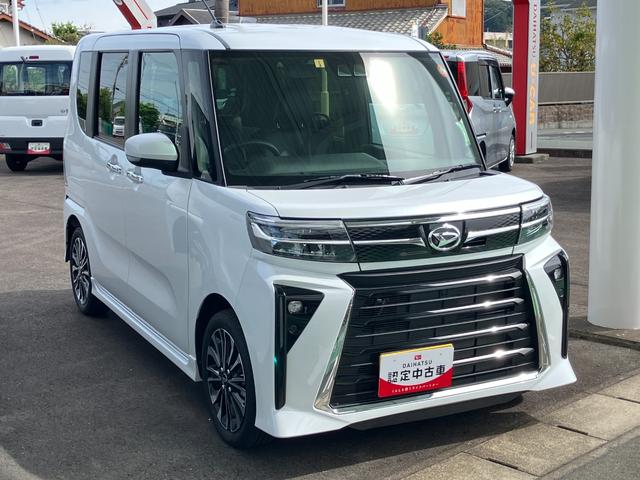 タントカスタムＲＳ１５インチアルミホイール　キーフリーシステム　プッシュボタンスタート　オートエアコン（プッシュ式）　フルＬＥＤヘッドランプ　オート格納式カラードドアミラー　本革巻ステアリングホイール（静岡県）の中古車