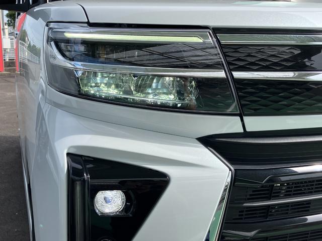 タントカスタムＲＳ１５インチアルミホイール　キーフリーシステム　プッシュボタンスタート　オートエアコン（プッシュ式）　フルＬＥＤヘッドランプ　オート格納式カラードドアミラー　本革巻ステアリングホイール（静岡県）の中古車