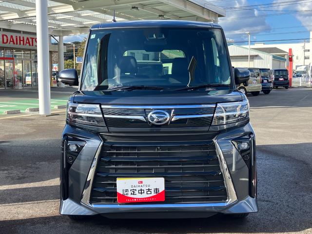 タントカスタムＸ１４インチアルミホイール　大型エアロバンパー　フルＬＥＤヘッドランプ　オート格納式カラードドアミラー　両側パワースライドドア　キーフリーシステム　プッシュボタンスタート（静岡県）の中古車