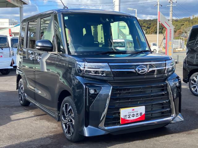 タントカスタムＸ１４インチアルミホイール　大型エアロバンパー　フルＬＥＤヘッドランプ　オート格納式カラードドアミラー　両側パワースライドドア　キーフリーシステム　プッシュボタンスタート（静岡県）の中古車