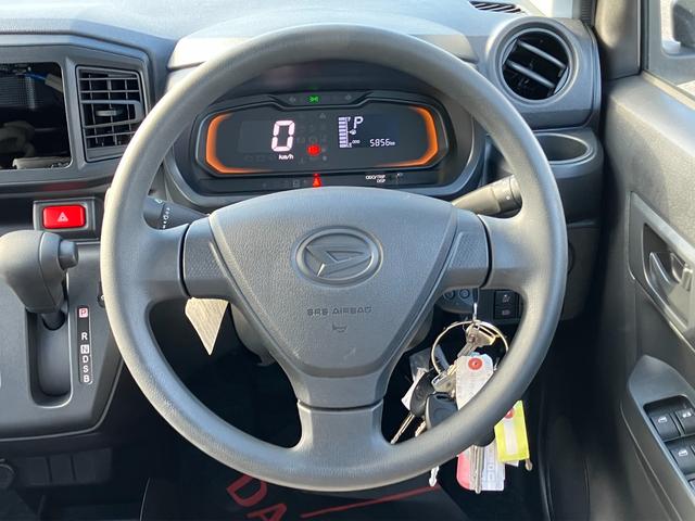 ミライースＬ　ＳＡIII１３インチフルホイールキャップ　マルチリフレクターハロゲンヘッドランプ　可倒式ドアミラー　自発光式デジタルメーターアンバーイルミネーションメーター　マニュアルエアコン（ダイヤル式）　キーレスエントリー（静岡県）の中古車