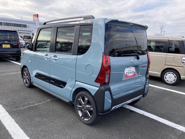 タントファンクロスターボ　ナビ付ナビ　１５インチアルミホイール　キーフリーシステム　プッシュボタンスタート　オートエアコン（プッシュ式）　フルＬＥＤヘッドランプ　オート格納式カラードドアミラー　本革巻ステアリングホイール（静岡県）の中古車