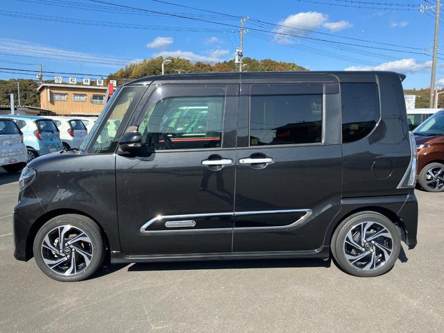 タントカスタムＲＳスタイルセレクション１５インチアルミホイール　キーフリーシステム　プッシュボタンスタート　オートエアコン（プッシュ式）　フルＬＥＤヘッドランプ　オート格納式カラードドアミラー　本革巻ステアリングホイール（静岡県）の中古車