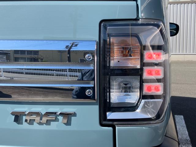 タフトGターボ15インチアルミホイール オートレベリング機能付フルLEDヘッドランプ LEDフォグランプ 本革巻ステアリングホイール 本革巻インパネセンターシフト TFTカラーマルチインフォメーションディスプレイ(静岡県)の中古車