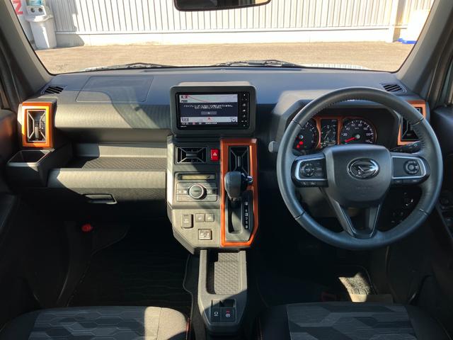 タフトGターボ15インチアルミホイール オートレベリング機能付フルLEDヘッドランプ LEDフォグランプ 本革巻ステアリングホイール 本革巻インパネセンターシフト TFTカラーマルチインフォメーションディスプレイ(静岡県)の中古車