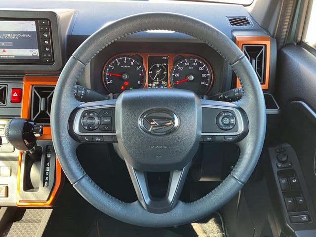 タフトGターボ15インチアルミホイール オートレベリング機能付フルLEDヘッドランプ LEDフォグランプ 本革巻ステアリングホイール 本革巻インパネセンターシフト TFTカラーマルチインフォメーションディスプレイ(静岡県)の中古車