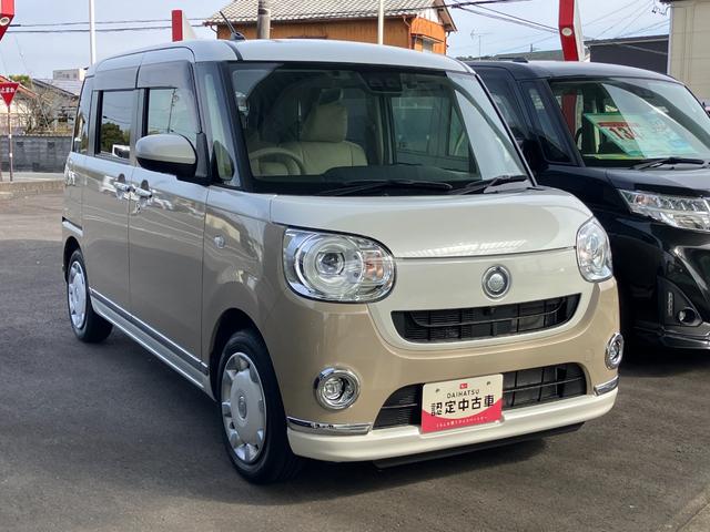 ムーヴキャンバスＧメイクアップＶＳ　ＳＡIII１４インチフルホイールキャップ　ＬＥＤヘッドランプ　キーフリーシステム　両側パワースライドドア　オートエアコン（プッシュ式）　オートライト　置きラクボックス（静岡県）の中古車