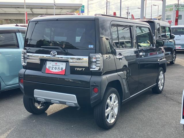 タフトＧ　クロムベンチャーメッキドアアウターハンドル　１５インチアルミホイール　オートレベリング機能付フルＬＥＤヘッドランプ　ＬＥＤフォグランプ　本革巻ステアリングホイール　本革巻インパネセンターシフト（静岡県）の中古車