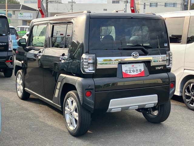 タフトＧ　クロムベンチャーメッキドアアウターハンドル　１５インチアルミホイール　オートレベリング機能付フルＬＥＤヘッドランプ　ＬＥＤフォグランプ　本革巻ステアリングホイール　本革巻インパネセンターシフト（静岡県）の中古車