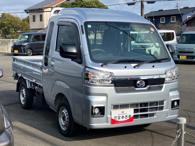 ハイゼットトラックジャンボエクストラＬＥＤヘッドランプ　シートスライド＆リクライニング機構　荷台ステップ　オーバーヘッドシェルフ　マニュアルエアコン　コーナーセンサー（静岡県）の中古車