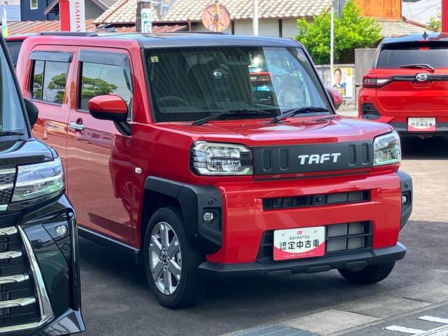 タフトＧ１５インチアルミホイール　オートレベリング機能付フルＬＥＤヘッドランプ　ＬＥＤフォグランプ　本革巻ステアリングホイール　本革巻インパネセンターシフト　ＴＦＴカラーマルチインフォメーションディスプレイ（静岡県）の中古車