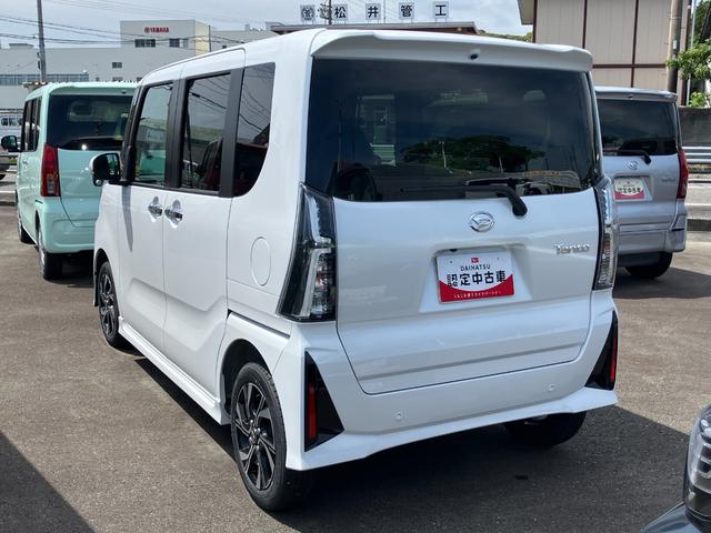タントカスタムＸ１４インチアルミホイール　大型エアロバンパー　フルＬＥＤヘッドランプ　オート格納式カラードドアミラー　両側パワースライドドア　キーフリーシステム　プッシュボタンスタート（静岡県）の中古車